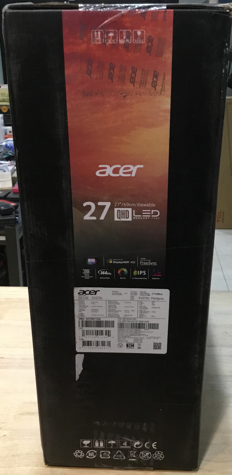 Acer Nitro Xv272u Pbmiiprzx 27 Wqhd 2560 X 1440 Ips Monitor For Sale Online Ebay