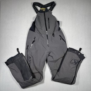 Medium Klim Storm Bib Snowmobile Overalls Mens Small Gore-Tex Padded Knees