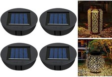 Flintronic Solarleuchten Ersatzteile, 4 St&uuml;ck Solar Ersatzdeckel 8cm