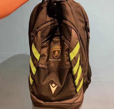 Lamborghini Squadra Corse Backpack + Matching Hat Set - Barely Used