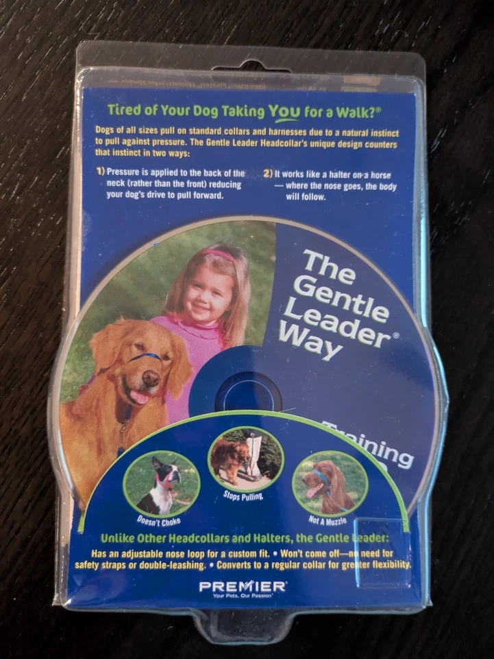 Collar Gentle Leader tamaño mediano 25-60 lb con DVD de entrenamiento Foto 3 de 3