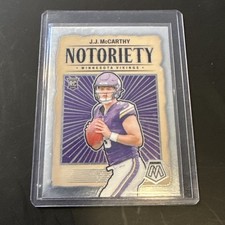 2024 Mosaic J.J. McCarthy Notoriety RC Rookie #21 Vikings
