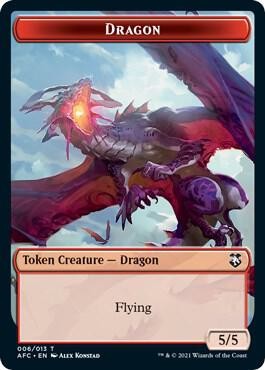 Dragon // Dragon Spirit Token Commander: Adventures in the Forgotten Realms NM