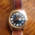 A vintage timex telephone dial wristwatch