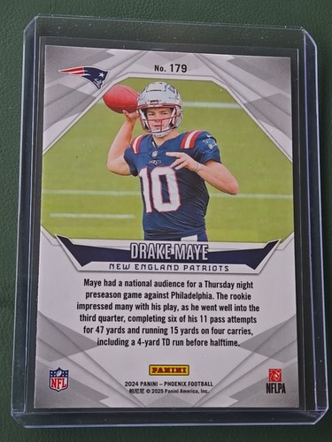 Drake Maye 2024 Panini Phoenix #179 Rookie RC - Picture 2 of 2
