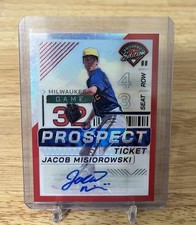 2024 Prospect Edition Jacob Misiorowski RED PROSPECT TICKET AUTO #/199 Brewers