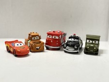 Pixar Cars Bath Toys Set McQueen, Mater, Sarge, Red, Sheriff Disney Lot Of 5