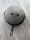 GRISWOLD vintage #8 Cast Iron Deep Skillet with lid 1035