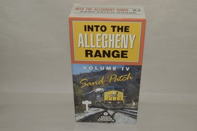 RR  train VHS video Into the Allegheny Range Vol 4 Sand Patch CSX B&O (2 tapes)
