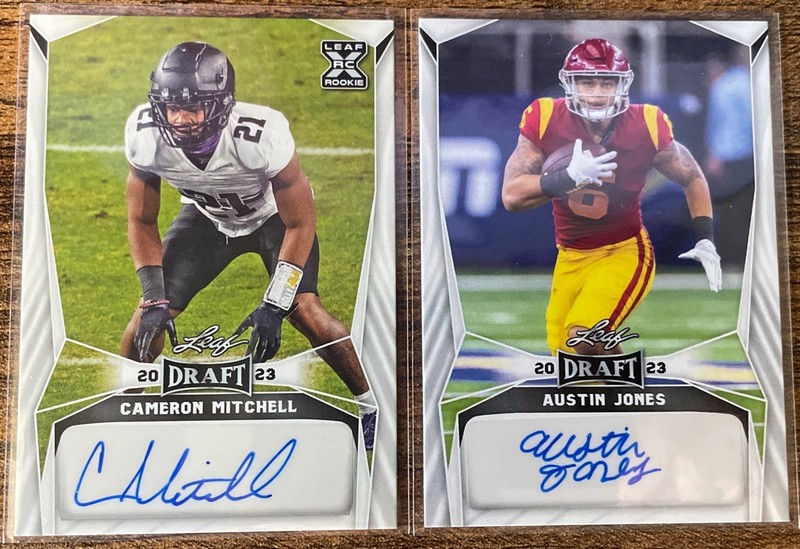 2023 Leaf Draft Football Autographs Lot