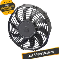 SPAL 30100435 10.00" High Performance Puller Fan with Curved Blade, 12V