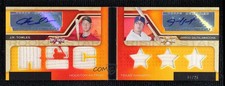 2008 Topps Triple Threads Gold /25 JR Towles Jarrod Saltalamacchia Auto 1u6