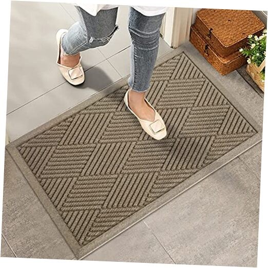 Sturdy Absorbent Outdoor Welcome Mat for Mud and Dirt Resistance