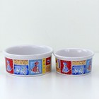 Set Of 2 Signature FEED ME DOG Feeding Bowls Riviera Van Beers Stoneware