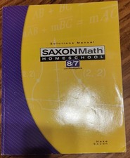Saxon Math Homeschool 8/7 with Prealgebra Sol...