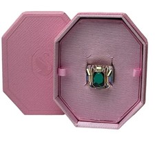 Swarovski Chroma cocktail ring Green, Gold-to...
