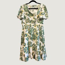 RWJ 2XL Floral Midi Dress New Without Tags Cottagecore Whimsical Boho Soft