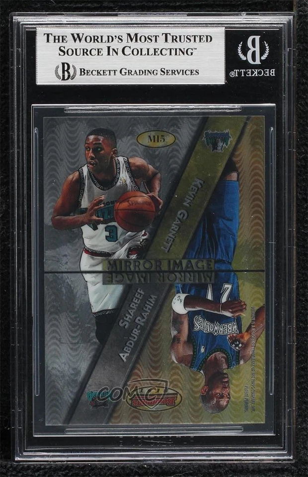 1997 Bowman's Best Mirror Image Tracy McGrady Grant Hill BGS 7.5 Rookie RC HOF - Image 2 of 2