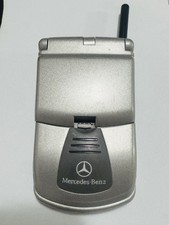 Vintage Motorola Timeport Flip Cell Phone Mercedes-Benz Branded Silver
