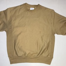 Champion Reverse Weave Men's Tan M Cotton Crew Neck Long Sleeve Sweatshirt