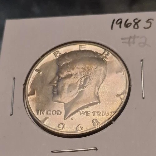 1968 S Kennedy Half Dollar Silver Uncirculated Proof San Francisco Coin
