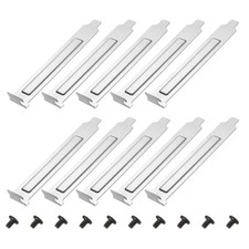 PCI Slot Cover Dust Filter, 10 Pcs Blanking Plate Expansion Blank Plate Silver