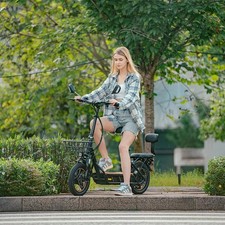 Kukirin Monopattino Elettrico 48V 26AH con cestino Sedile E-Scooter 100km 120KG