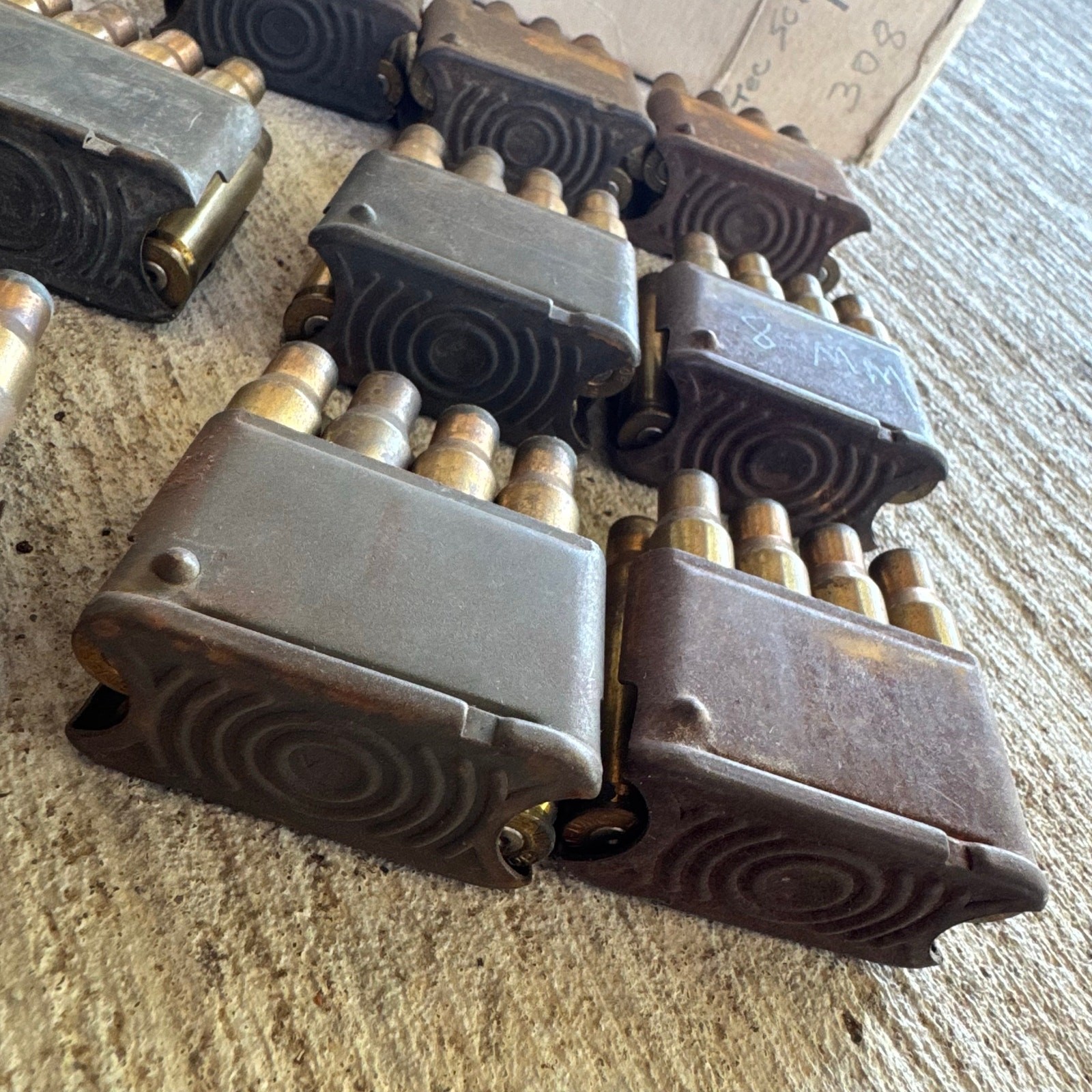 US Military Issue M1 Garand 30-06 Enbloc En Bloc Clip USGI Lot 9 Clips + Shells