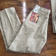 NWT Dickies 874 Classic Original Fit Work Pants Mens Size 38x32 Khaki No Iron