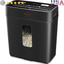 8-Sheet Cross-Cut Paper Shredder P-4 Security Jam Proof Heavy Duty Home Office