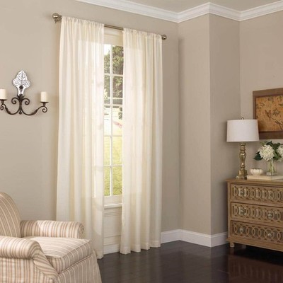 Eclipse Chelsea Ivory Sheer Curtain Panel 52'' x 95''