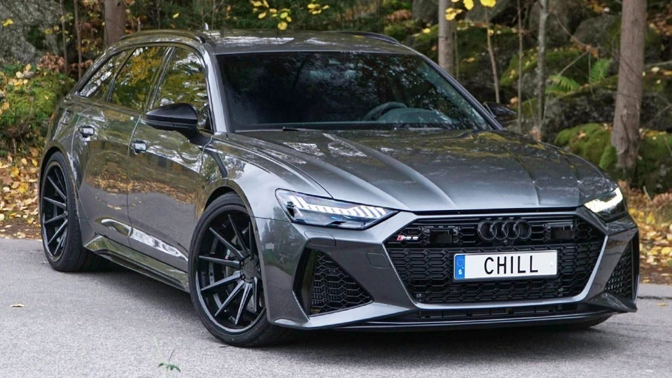 F20x10.5/R20x11.5"Staggered Ferrada Wheels FR4 Matte Black with Gloss Black(S03) Foto 4 de 4