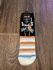 Stance Kid GOOD VIBES Wade Collection COTTON Crew Socks, Youth Large 3-3.5, NWT