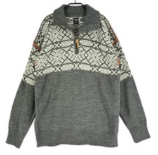 Vintage NORDIC NORWAY Herren Vikafjell 50% Wolle Pullover Größe XL