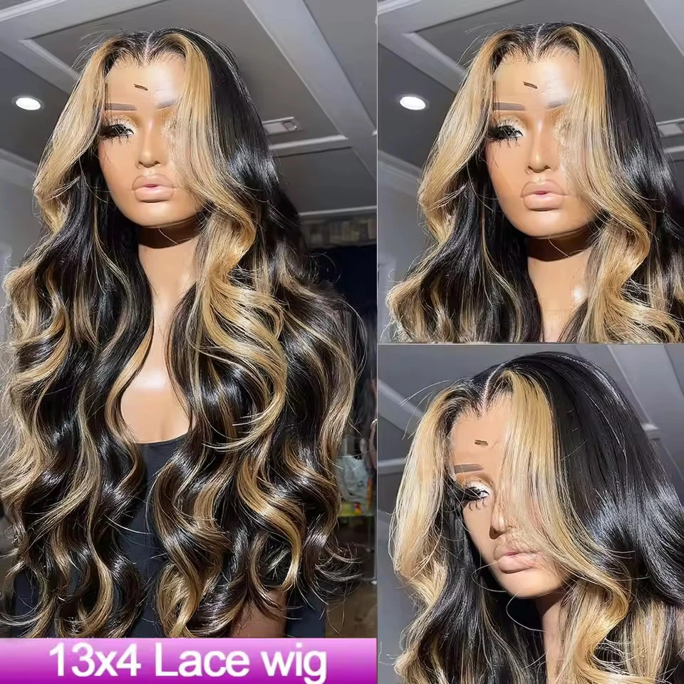1b/27 Body Wave Wig Human Hair 30 Inch 360 Lace Front Full Lace Wigs Pre Plucked - Image 3 of 4