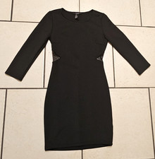 FOREVER 21 Black Back Mesh Panel Long Sleeve Body Con Dress Size M