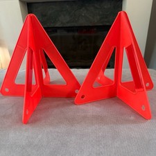 OEM Folding Emergency Warning Reflective Safety Triangles Set of 2 Roadside