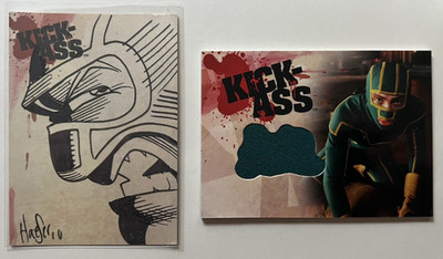 KICK ASS MOVIE LTD INCENTIVE COSTUME & KEN HAESER SKETCH CARD DF DYNAMIC FORCES