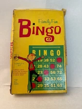 Family Fun Bingo E.E. Fairchild Corporation Traditional Game For All Ages