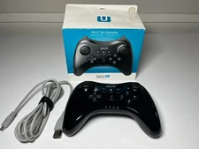 Nintendo Wii U Pro Controller Genuine OEM - Black WUPARSK1
