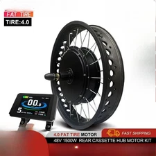 Electric-Bike Conversion Kit 20/24/26inch Rear Hub Motor Wheel 170 190mm Dropout