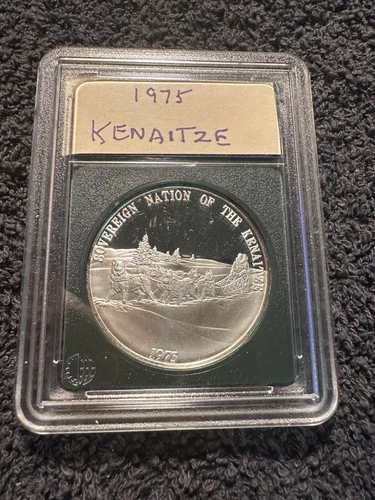 KENAITZE Tribe (1975) Franklin Mint .999 ( Proof) Silver Round (208)