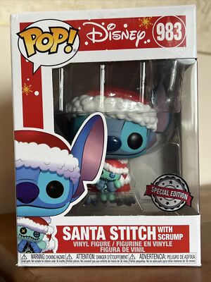 Funko Pop Disney Lilo & Stitch - Santa Stitch #983 einige Kartonschäden
