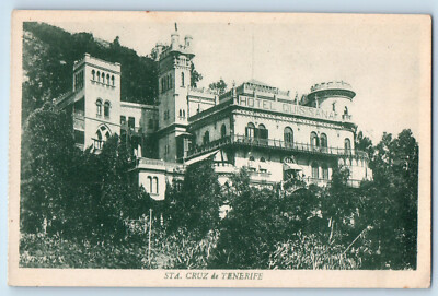 Canary Islands Spain Postcard Sta. Cruz de Tenerife c1920's Unposted Antique