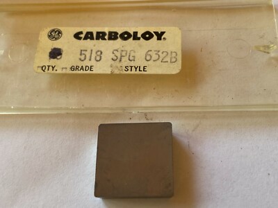 SPG632B GRADE 513, GE CARBOLOY CARBIDE INSERT, USA, NEW, 1/LOT