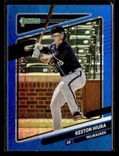 2021 Donruss #82a Keston Hiura Holo Blue 