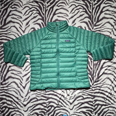 New Patagonia Down Sweater Jacket 84684 forrest Green Size XXL 2XL womens puffer