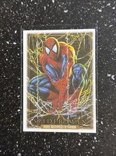 2024 Marvel Masterpieces '92 Platinum Canvas #87 Spider Man