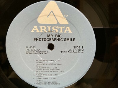 Mr Big - Photographic Smile - 1976 in Shrink Vinyl Ex+/N/M | eBay