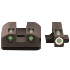 TruGlo TG-13FN2A TFX 3-Dot Set Tritium/Fiber Optic Green with White Outline Fro